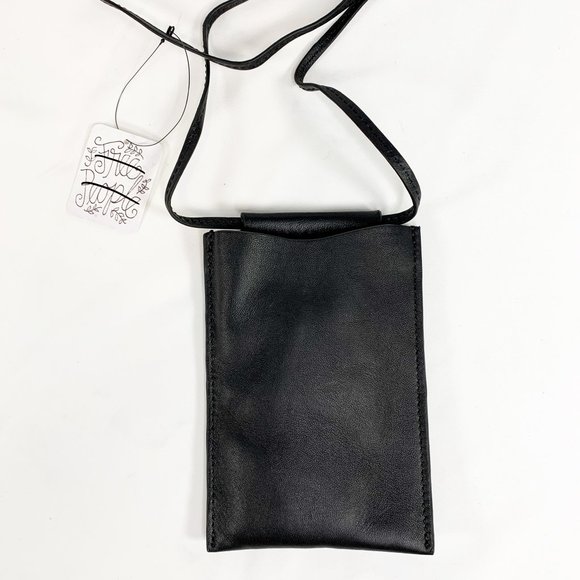 FREE PEOPLE Necklace ID Pouch Crossbody Black - Picture 4 of 4